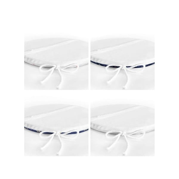 Sedáky v súprave 4 ks s vianočným motívom ø 40 cm Blue Christmas – Mila Home-image-2