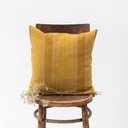 Ľanová obliečka na vankúš 40x40 cm Amber Bronze Stripes – Linen Tales