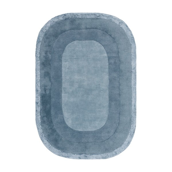 Modrý ručne tkaný koberec s prímesou vlny 200x290 cm Halo – Asiatic Carpets