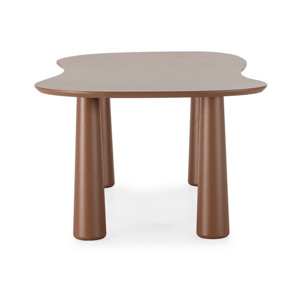 Hnedý konferenčný stolík s doskou z borovicového dreva 110x220 cm Nahia – MOME-image-3