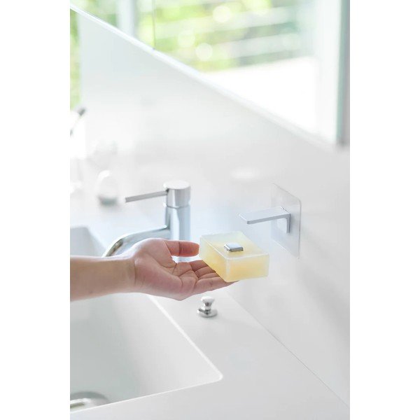 Biely samodržiaci plastový magnetický držiak mydla Film Hook – YAMAZAKI-image-4
