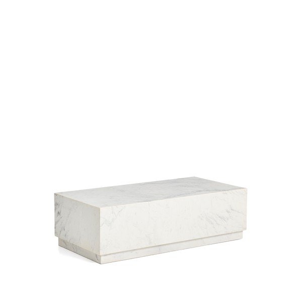 Biely mramorový konferenčný stolík 50x100 cm Sorein – Kave Home