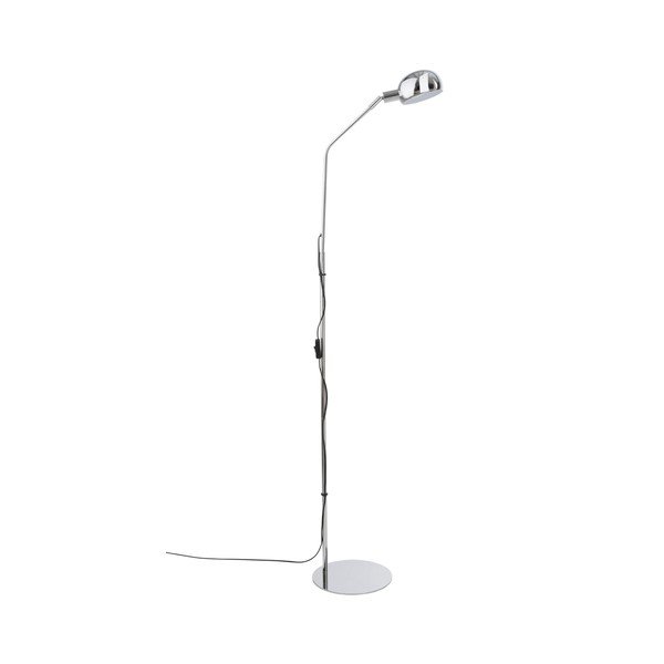 Kovová stojacia lampa s ohýbateľnou konštrukciou v lesklej striebornej farbe (výška  146 cm) Lincon – Jotex