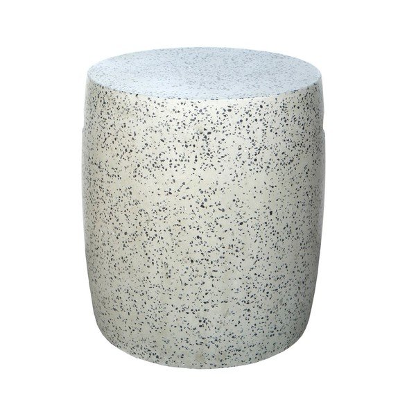 Terrazzo okrúhly záhradný odkladací stolík ø 40 cm Terrazzo – LDK Garden-image-1