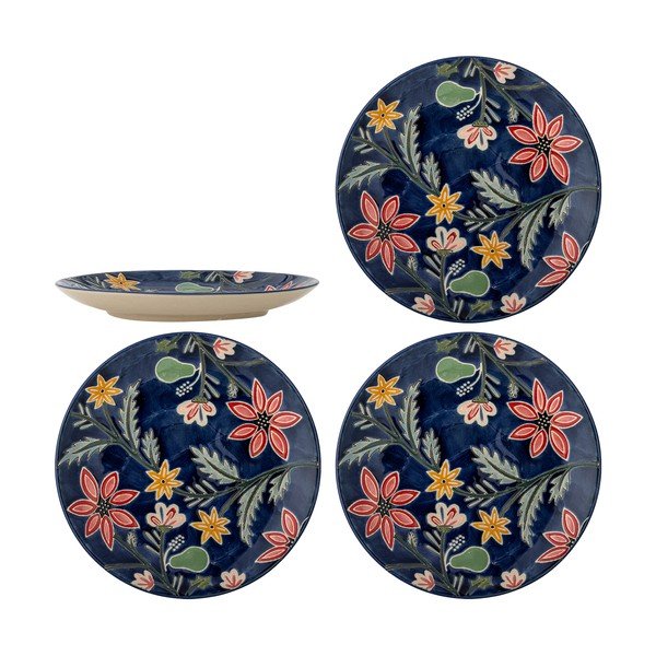 Tmavomodré dezertné kameninové taniere v súprave 4 ks ø 20,5 cm Meredith – Bloomingville-image-4
