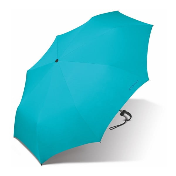 Svetlomodrý skladací dáždnik Ambiance Burgundy, ⌀ 94 cm