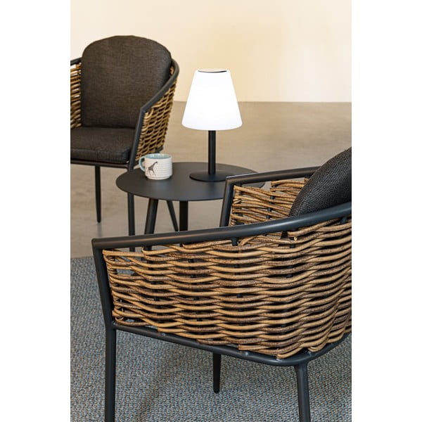 Hliníkový okrúhly záhradný stolík ø 50 cm Ridley – Bizzotto-image-2