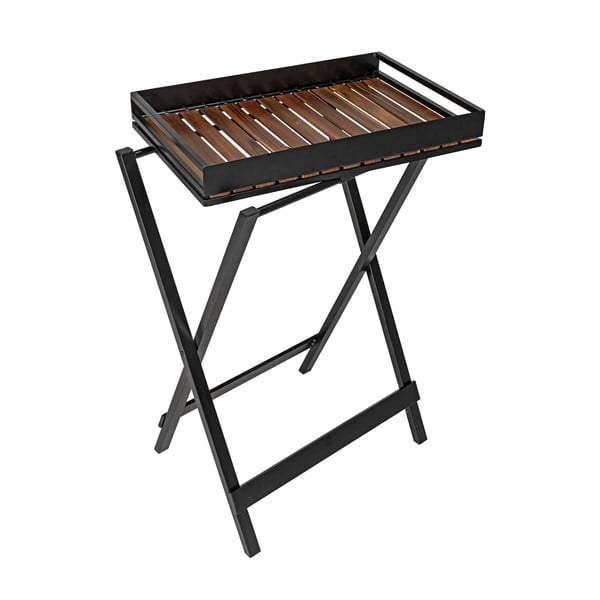 Odkladací stolík s doskou z akácie 42x60 cm Taba - Wenko-image-3