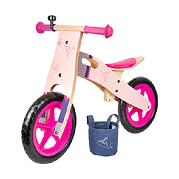 Ružový detský balančný bicykel Legler Hummingbird-image-3