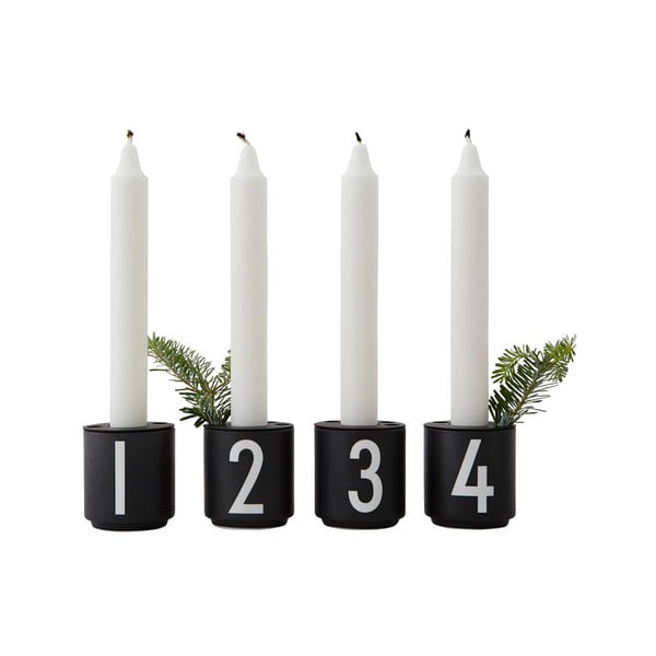 Porcelánové svietniky v súprave 4 ks Mini - Design Letters-image-4