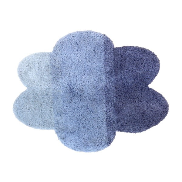 Modrý detský koberec v tvare obláčika Art For Kids, 100 x 130 cm
