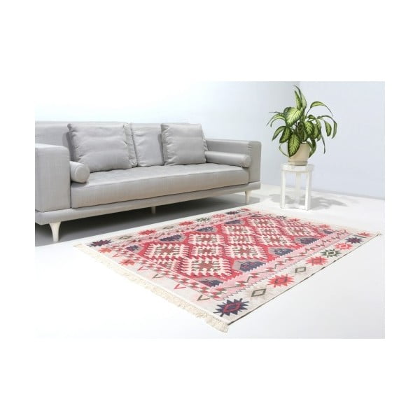 Červeno-biely koberec Homemania Anatolia, 160 x 230 cm
