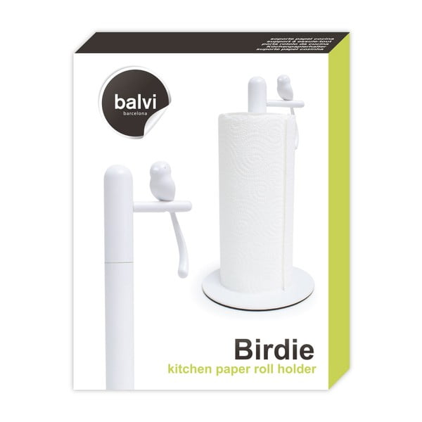Biely držiak na kuchynské utierky ø 16 cm Birdie – Balvi-image-3