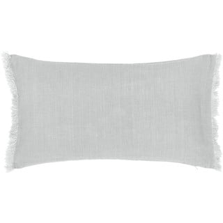 Sivá ľanová dekoratívna obliečka na vankúš Westwing Collection Luana, 30×50 cm