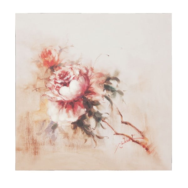 Obraz s kvetinou Clayre, 80x80 cm