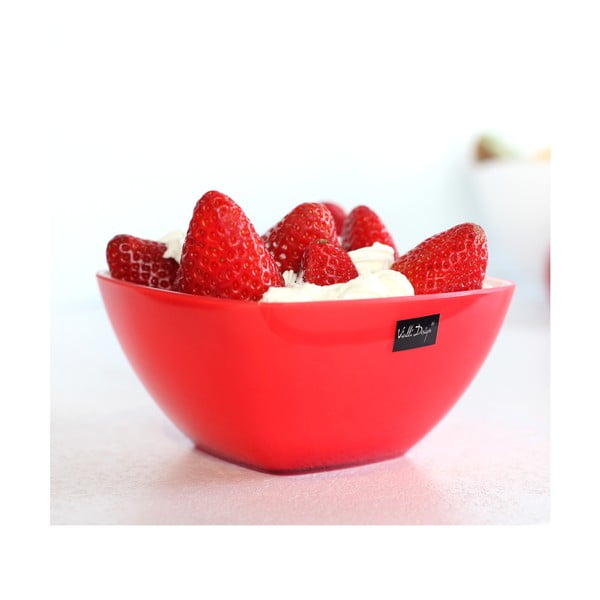 Červená šalátová misa Vialli Design, 14 cm-image-1
