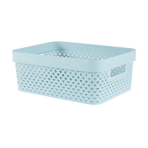 Svetlomodrý plastový úložný box 36x27x14 cm Pure – Curver