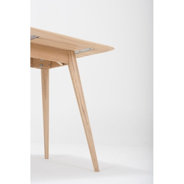 Jedálenský stôl z dubového dreva 80x80 cm Stafa – Gazzda-image-3