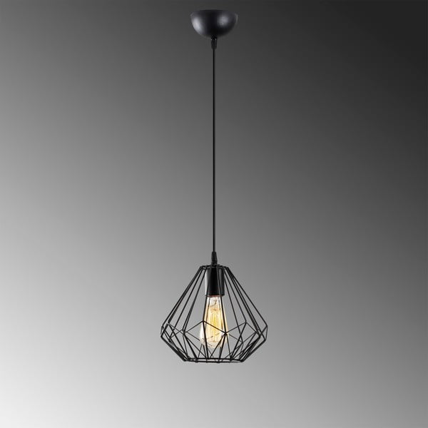 Čierne závesné svietidlo ø 23 cm Diamond – Opviq lights-image-3