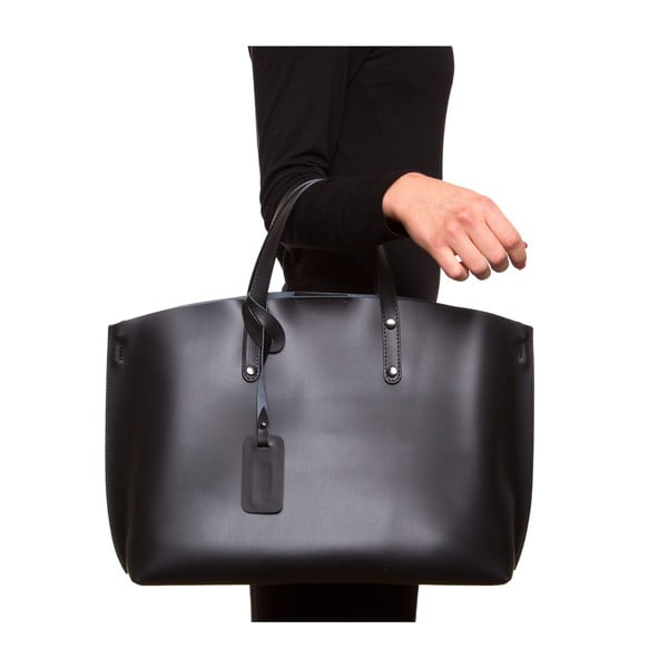 Čierna kožená kabelka Luisa Vannini 3034-image-3