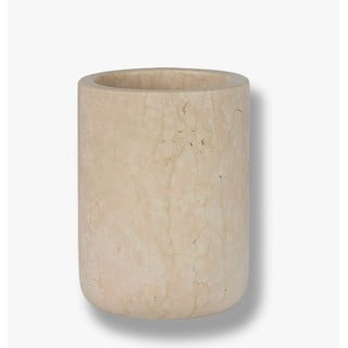 Krémovobiely mramorový téglik na zubné kefky Marble - Mette Ditmer Denmark