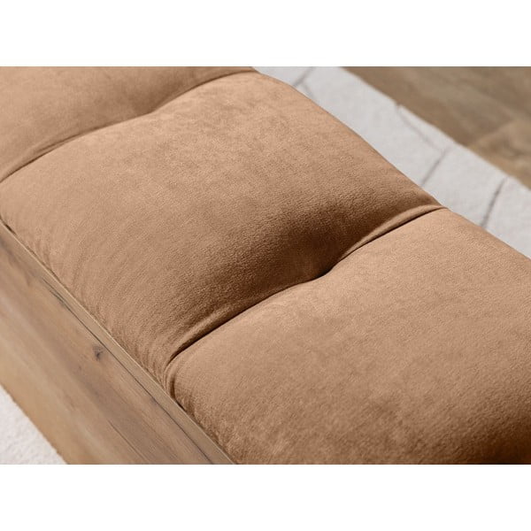 Lavica vo svetloružovej a prírodnej farbe Kumo – Bobochic Paris-image-3