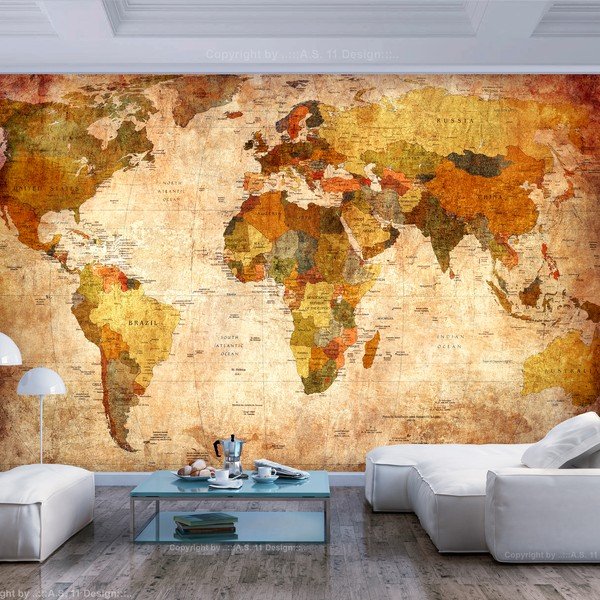 Veľkoformátová tapeta Artgeist Old World Map, 400 x 280 cm-image-1