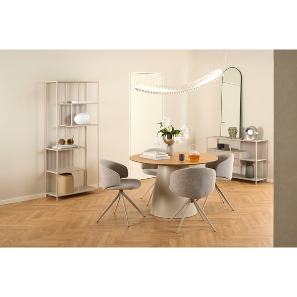 Okrúhly jedálenský stôl s doskou v dubovom dekore ø 120 cm Soli – Actona-image-1