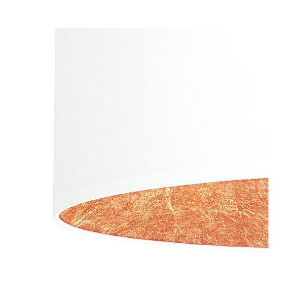 Biele stropné svietidlo s vnútrajškom v medenej farbe Sotto Luce Mika, ∅ 40 cm-image-3
