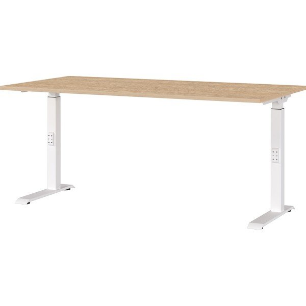 Polohovací pracovný stôl s doskou v dubovom dekore 80x160 cm Downey – Germania