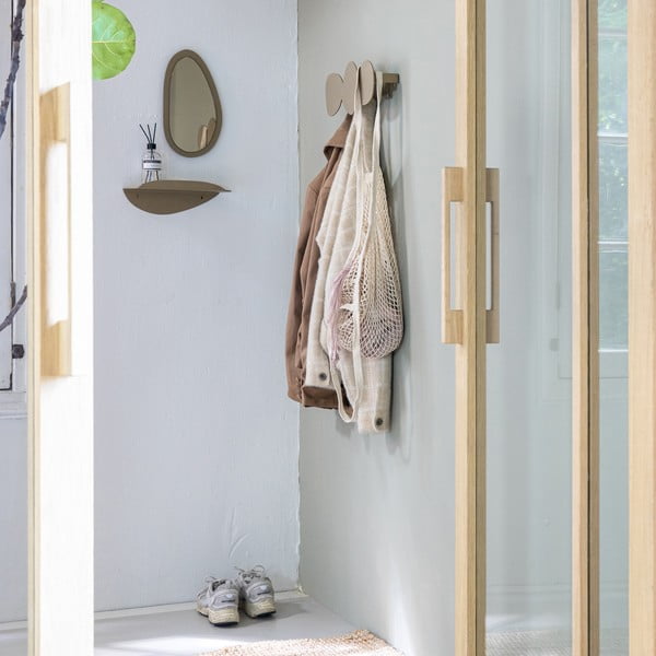 Béžový kovový nástenný vešiak 35 cm Tumulo – Spinder Design-image-3