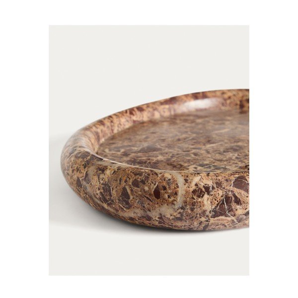 Mramorová dekoratívna tácka 28x43 cm Lenorel – Kave Home-image-2