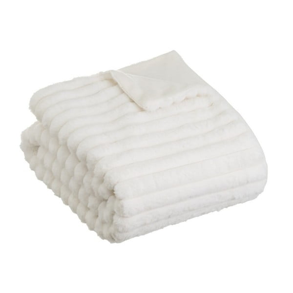 Biela deka z mikroplyšu 130x160 cm Fur Velvet – Casa Selección