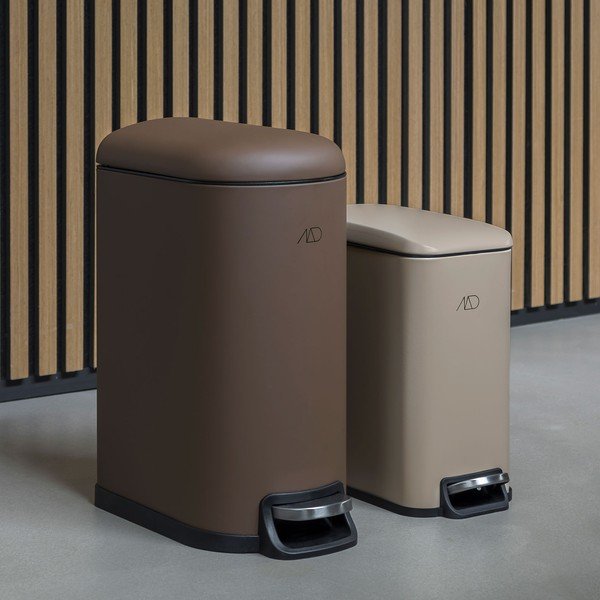 Béžový pedálový kovový odpadkový kôš 5 l Wendy – Mette Ditmer Denmark-image-2