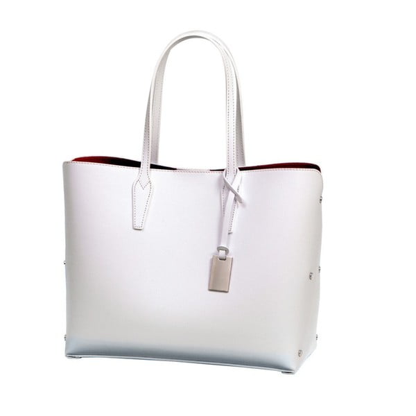 Biela kabelka z pravej kože Andrea Cardone Eulalia