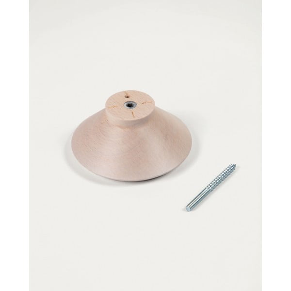 Nástenné drevené háčiky v súprave 3 ks v prírodnej farbe Nadua – Kave Home-image-3