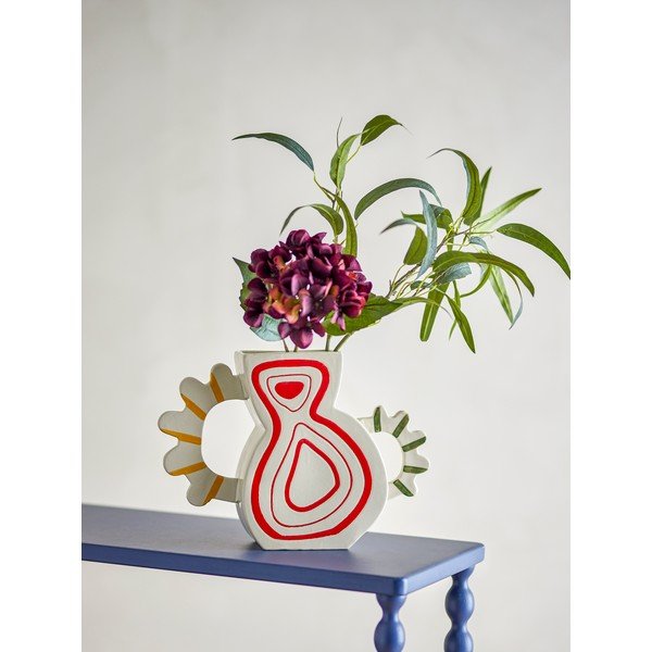 Kameninová ručne maľovaná váza (výška  26 cm) Samila – Bloomingville-image-2