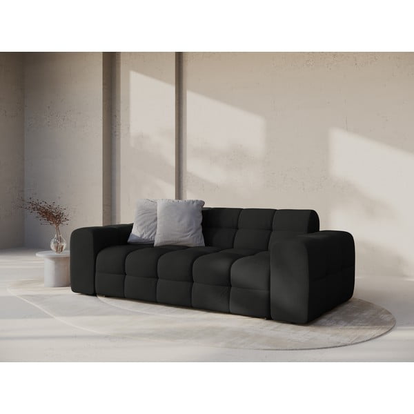 Čierna pohovka 222 cm Kendal – Micadoni-image-1