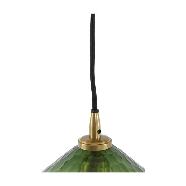 Zelené stropné svietidlo so skleneným tienidlom ø 17 cm Danita - Light & Living-image-2