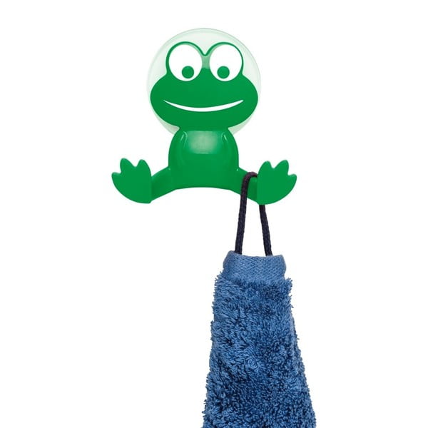 Zelený nástenný háčik Wenko Frog-image-3