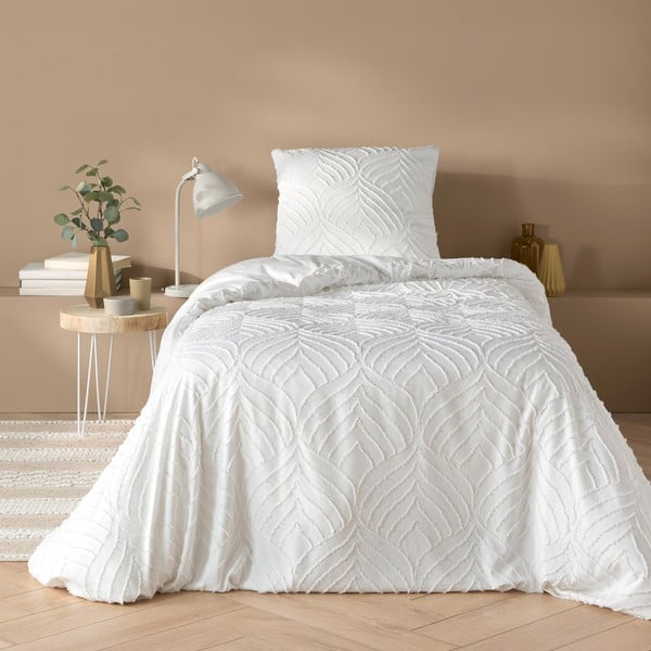 Biele obliečky na jednolôžko z mikrovlákna 140x200 cm Heltie – douceur d'intérieur