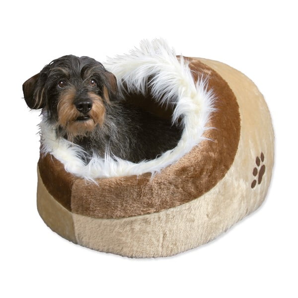 Béžový plyšový pelech pre mačku 35x26 cm Trixie Minou – Plaček Pet Products-image-2