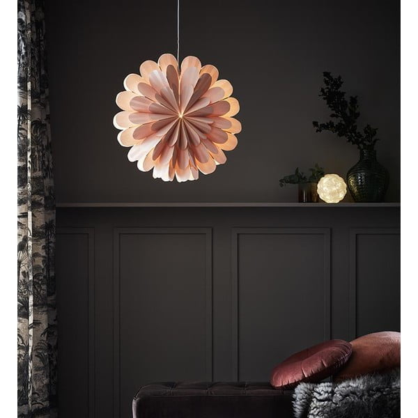 Ružová závesná vianočná svetelná dekorácia Marigold – Markslöjd-image-2