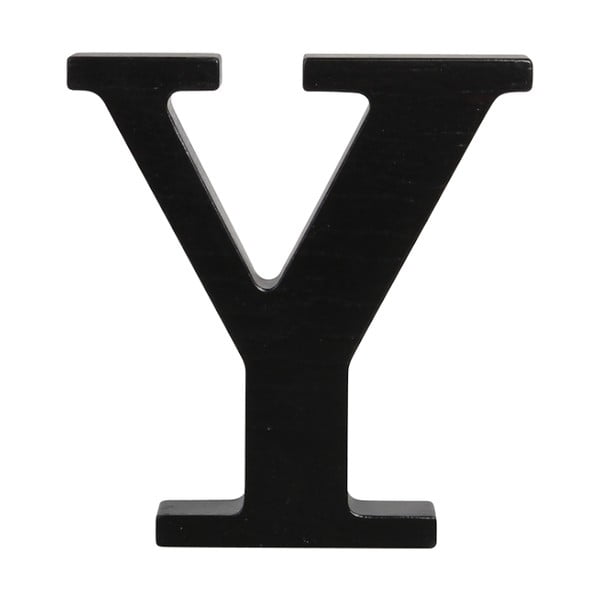 Čierne drevené písmeno Typoland Y