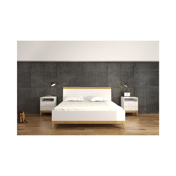 Dvojlôžková posteľ z masívneho borovicového dreva SKANDICA Livia BC, 180 x 200 cm-image-3