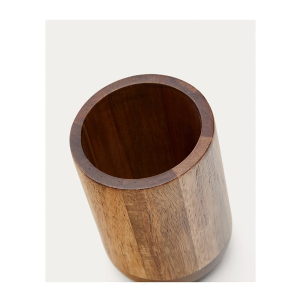 Drevený téglik na zubné kefky v prírodnej farbe Senda – Kave Home-image-4