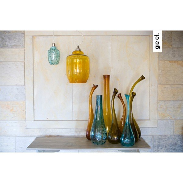 Labutia váza 55-60 cm, tyrkysová-image-1