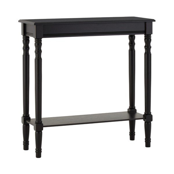 Čierny konzolový stolík z borovicového dreva 30x80 cm Heritage – Premier Housewares