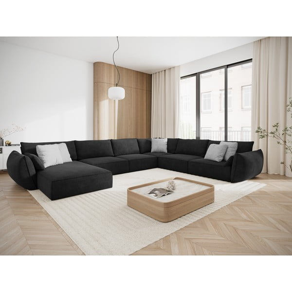Tmavosivá rohová pohovka (pravý roh) Vanda - Mazzini Sofas-image-1