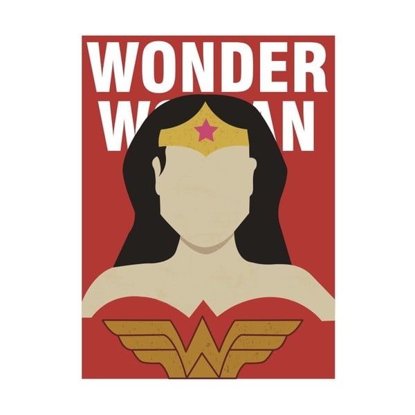 Plagát Blue-Shaker Super Heroes Wonder Woman, 30 x 40 cm